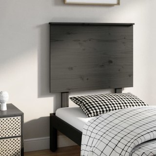 Wezgłowie łóżka, szare, 79x6x82,5 cm, lite drewno sosnowe