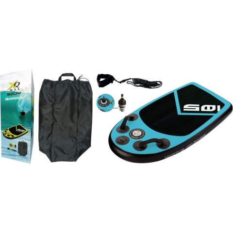 XQ Max Deska bodyboard, 105x60x10 cm, niebiesko-czarna