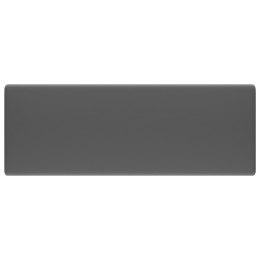 Kwadratowa umywalka z przelewem, matowa ciemnoszara, 41x41 cm