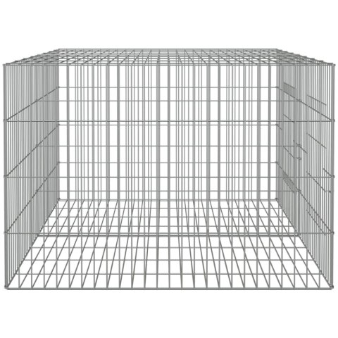 Klatka dla królika, 2 panele, 110x79x54cm, galwanizowane żelazo