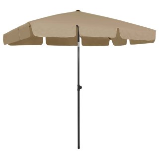 Parasol plażowy, taupe, 200x125 cm