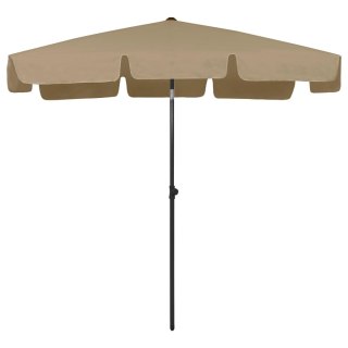 Parasol plażowy, taupe, 200x125 cm