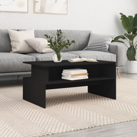 Stolik kawowy, czarny, 90x55x42,5 cm, materiał drewnopochodny