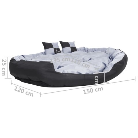 Dwustronna poduszka dla psa, możliwość prania, 150x120x25 cm