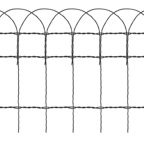 Obrzeże ogrodowe, malowane proszkowo żelazo, 25 x 0,4 m