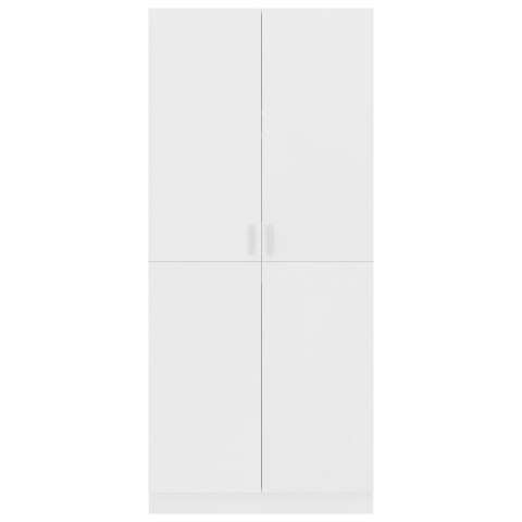 Szafa, biała, 80x52x180 cm, materiał drewnopochodny