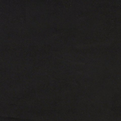 Sofa 2-osobowa, czarna, 140 cm, tapicerowana aksamitem