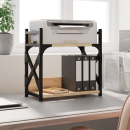Stojak pod drukarkę, 2-poziomowy, dąb sonoma, 40x20x40 cm