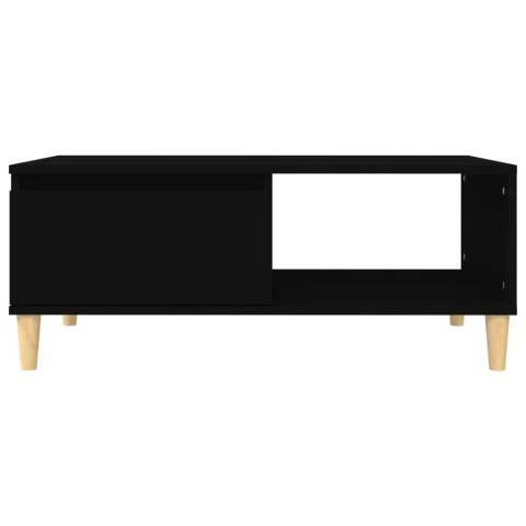 Stolik kawowy, czarny, 90x50x36,5 cm, materiał drewnopochodny