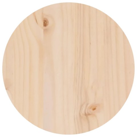 Stolik kawowy, Ø 35x35 cm, lite drewno sosnowe