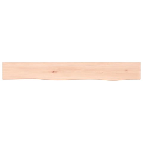 Półka, 80x10x4 cm, surowe lite drewno dębowe