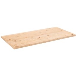 Blat biurka, 100x60x2,5 cm, lite drewno sosnowe