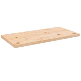 Blat biurka, 80x40x2,5 cm, lite drewno sosnowe