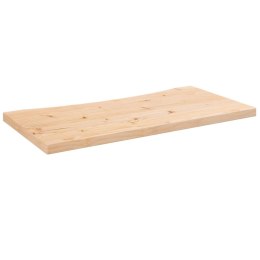 Blat biurka, 80x40x2,5 cm, lite drewno sosnowe