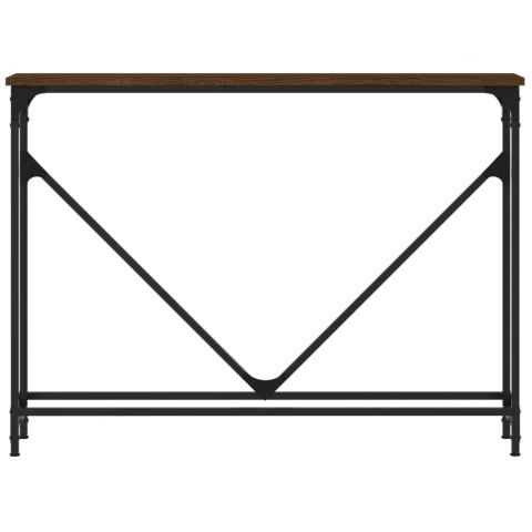 Stolik konsolowy, brązowy dąb, 102x22,5x75 cm