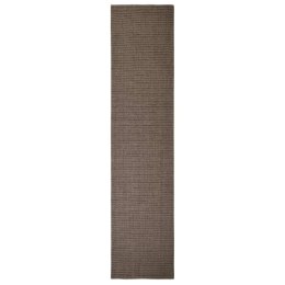 Sizalowy dywanik do drapania, brązowy, 80x350 cm
