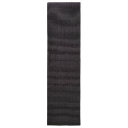 Sizalowy dywanik do drapania, czarny, 80x300 cm