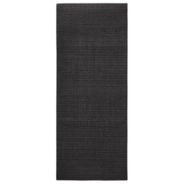 Sizalowy dywanik do drapania, czarny, 80x200 cm