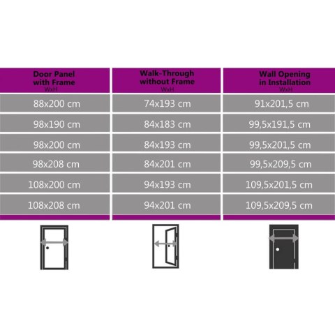 Drzwi frontowe, aluminium i PVC, antracytowe, 100x210 cm