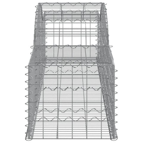 Kosze gabionowe, 30 szt, 300x50x40/60 cm, galwanizowane żelazo