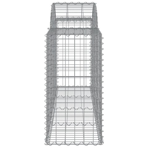 Kosze gabionowe, 50 szt, 200x50x80/100 cm, galwanizowane żelazo