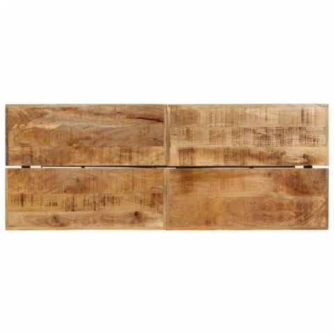 Stolik barowy, 180x70x107 cm, lite drewno mango i żelazo