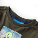 Koszulka dziecięca z długimi rękawami, khaki, 104