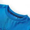 Koszulka dziecięca z długimi rękawami, kobaltowa, 116