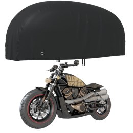 Pokrowiec na motocykl, czarny, 230x95x125 cm, Oxford 210D