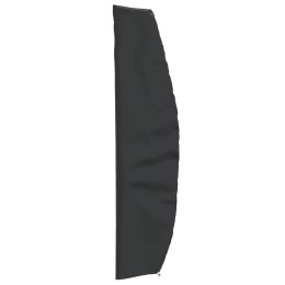 Pokrowiec na parasol ogrodowy, czarny, 265x50/70/40 cm, 420D