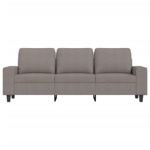 Sofa 3-osobowa, kolor taupe, 180 cm, tapicerowana tkaniną