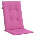 Poduszki na krzesła z wysokim oparciem, 6 szt., różowe, tkanina