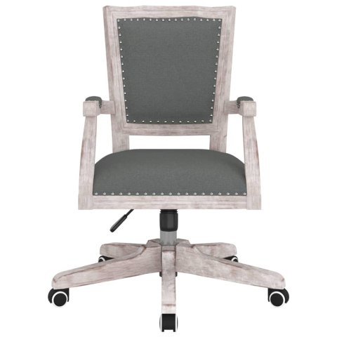 Obrotowe krzesło biurowe, ciemnoszare, obite tkaniną