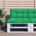 Poduszki na sofę z palet, 2 szt., zielone, tkanina