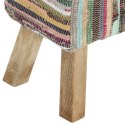 Ławka, 160 cm, obita kolorową tkaniną chindi