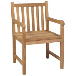 Krzesła ogrodowe, poduszki taupe, 6 szt., lite drewno tekowe