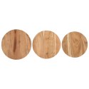 Stoliki boczne, 3 szt., lite drewno akacjowe