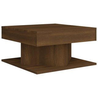 Stolik kawowy, brązowy dąb, 57x57x30cm, materiał drewnopochodny