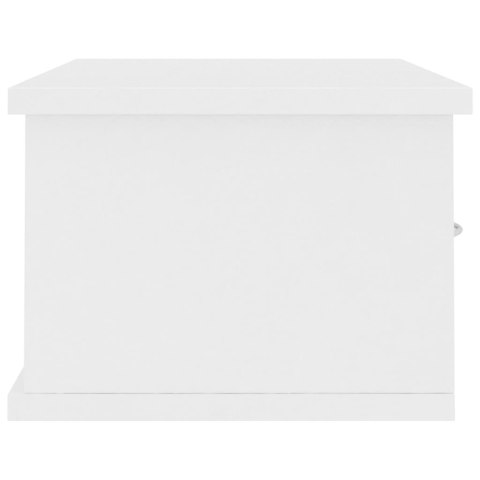 Półka ścienna, biała, 60x26x18,5 cm, materiał drewnopochodny
