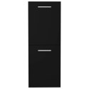 Szafka łazienkowa, czarna, 30x30x80 cm, płyta wiórowa