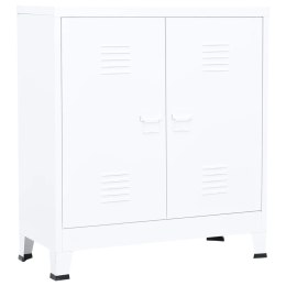 Industrialna szafka, biała, 90x40x100 cm, stalowa