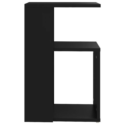 Stolik boczny, czarny, 36x30x56 cm, materiał drewnopochodny