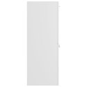 Szafka łazienkowa, biała, wysoki połysk, 30x30x80 cm, płyta