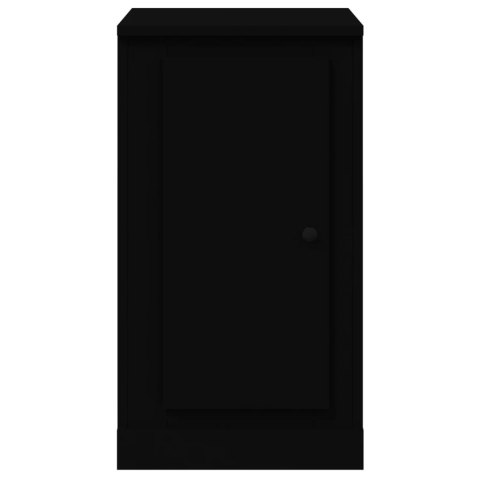 Szafki 2 szt., czarne 37,5x35,5x67,5 cm materiał drewnopochodny