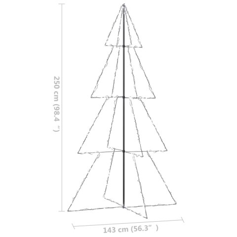 Ozdoba świąteczna LED w kształcie choinki, 360 LED, 143x250 cm