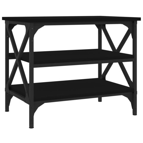 Stolik boczny, czarny, 55x38x45 cm, materiał drewnopochodny
