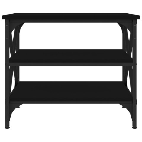 Stolik boczny, czarny, 55x38x45 cm, materiał drewnopochodny