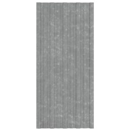 Panele dachowe, 12 szt., stal galwanizowana, srebrne, 100x45 cm
