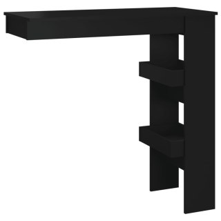 Stolik barowy, czarny, 102x45x103,5 cm, materiał drewnopochodny