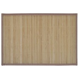 Bambusowe podkładki pod talerze, brązowe, 30 x 45 cm